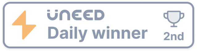 Uneed Product of the Day - 2nd place